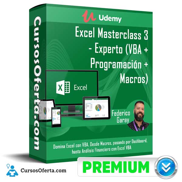 Excel Masterclass 3 – Experto (VBA + Programación + Macros)